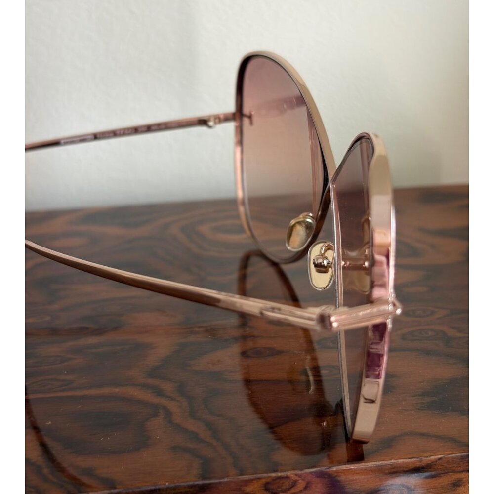 Tom Ford Butterfly Sunglasses Gold & Brown TF842 - Picture 8 of 15